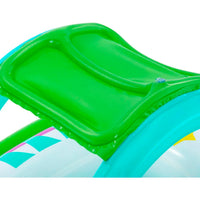 Flotador Inflable Generico Asiento p/ pileta c/ Techo  Nave Espacial 107 x 112 cm