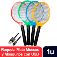 Raqueta Generico Mata Moscas y Mosquitos c/ USB