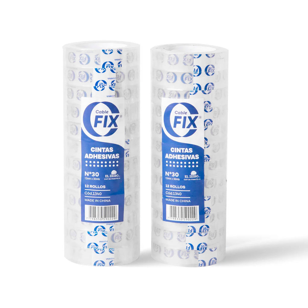 Cinta Cablefix Autoadhesiva p/ Usos Multiples 12 mm 30 mts