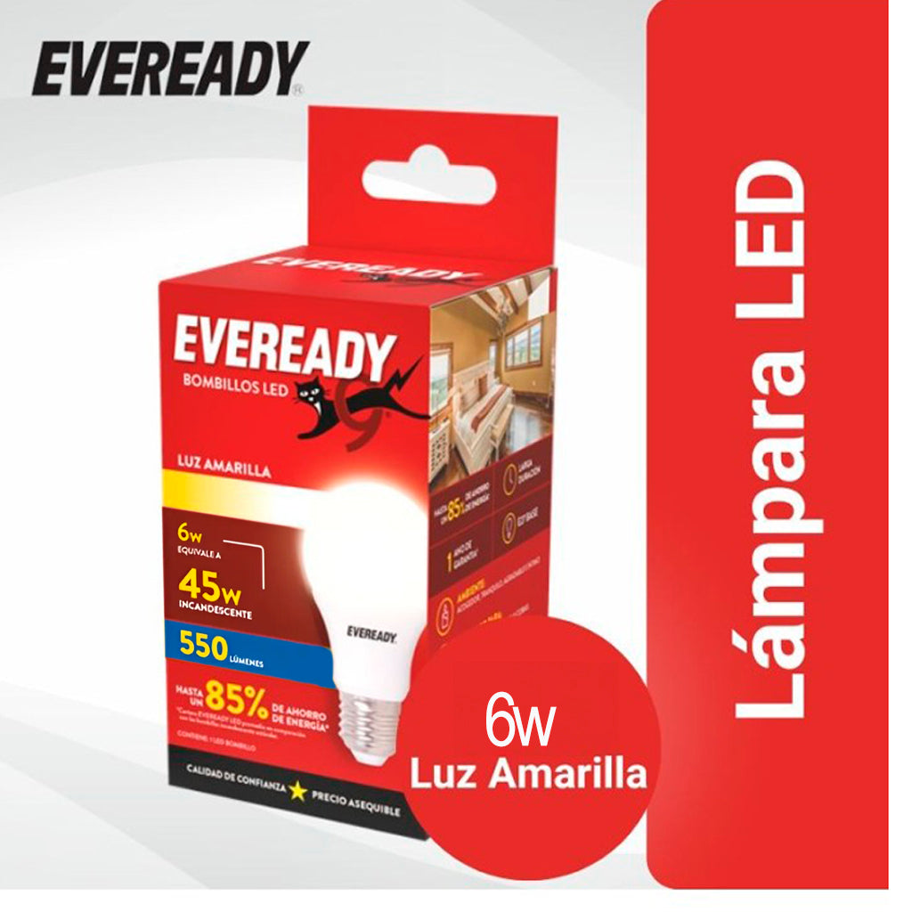Lampara Led Eveready Calida  6w