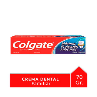 Dentifrico Crema Colgate Proteccion Anticaries Sabor Original  70 g