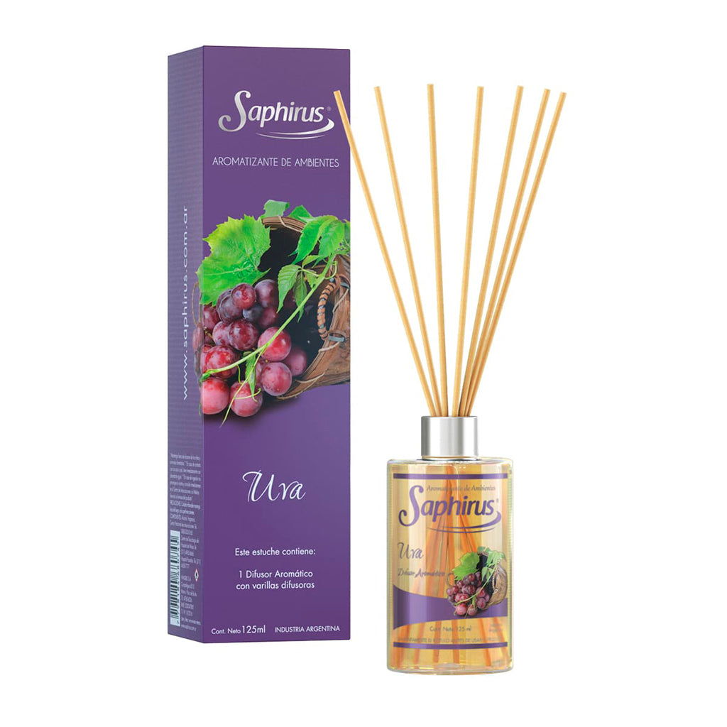 Aromatizante Difusor Saphirus Uva 125 ml