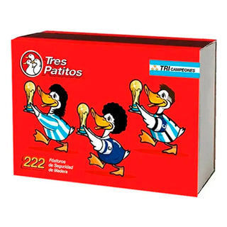 Fosforos Tres Patitos De Madera  222 u
