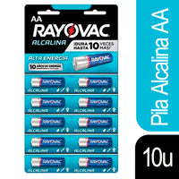 Pilas Rayovac Bateria Alcalina AA  10 u