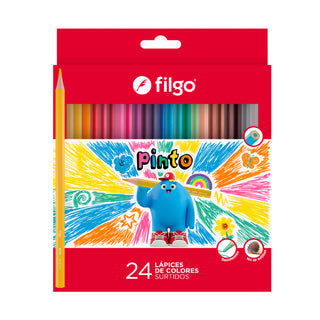 Lapices Filgo Colores Brillantes s/ Madera 24 u