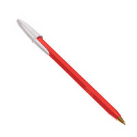 Lapicera Caja Bic Cartucho Opaco Tinta Roja Punta Mediana  50 u