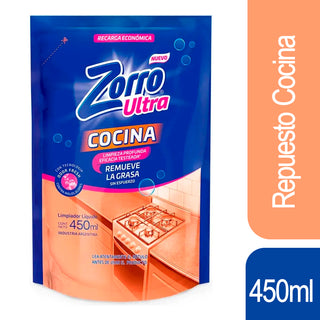 Antigrasa Repuesto Zorro Cocina 450 ml