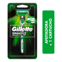 Afeitadora Desechable Gillette  Prestobarba Mach 3 Sensitive c/ Aloe Vera 1 u