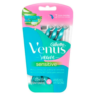 Afeitadora Descartable Gillette Venus Suave Sensitive 4 u