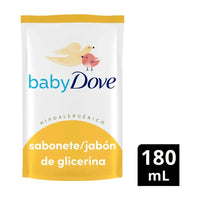 Jabon Liquido Repuesto Dove Baby Glicerina Hipoalergenico 180 ml