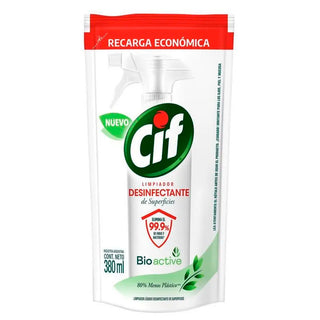 Desinfectante Repuesto Cif Bioactive de Superficies 380 ml