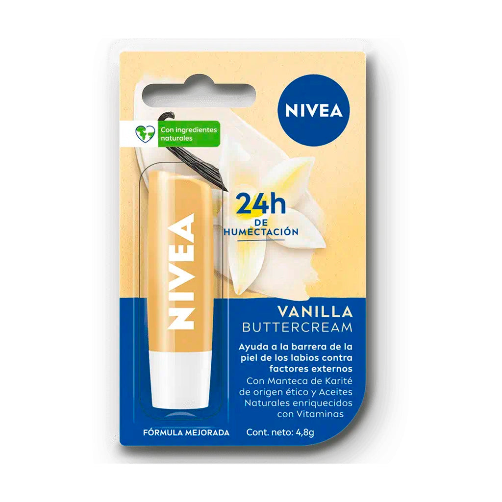 Protector  Labial  Nivea Humectante Vainilla Buttercream 4,8 g