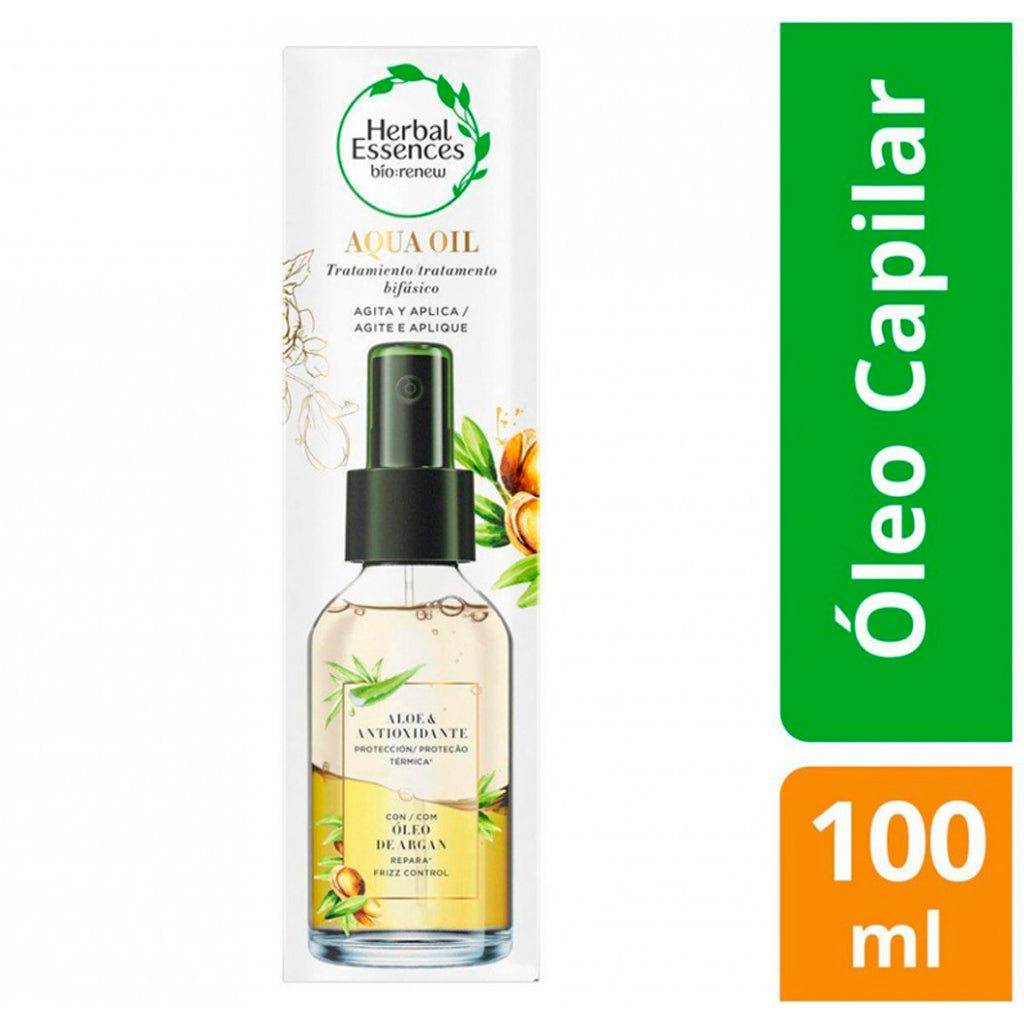 Tratamiento Capilar Herbal Oleo Bifasico c/ Aloe & Aceite De Argan - Antioxidante 100 ml