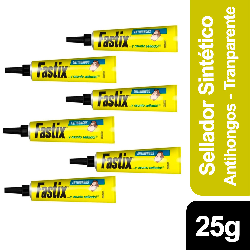 Sellador Sintetico Fastix Antihongos Transparente 25 g