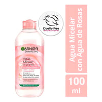 Agua Micelar Garnier Skin Active de Rosas Todo en 1 100 ml