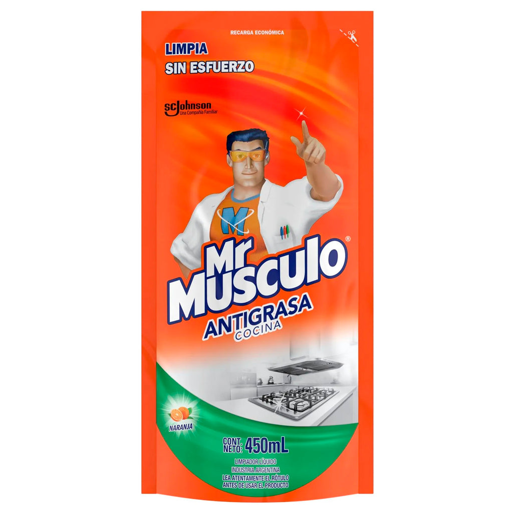 Antigrasa Repuesto Mr Musculo Limpiador de Cocina 450 ml
