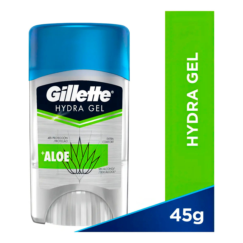Desodorante Barra Gillette Antitranspirante Hydra Gel + Aloe 45 g