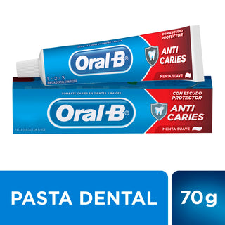 Dentifrico Crema Oral-B Anticaries Menta Suave 70 g
