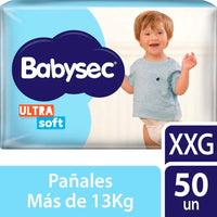 Pañales Babysec Ultra Soft XXG 50 u