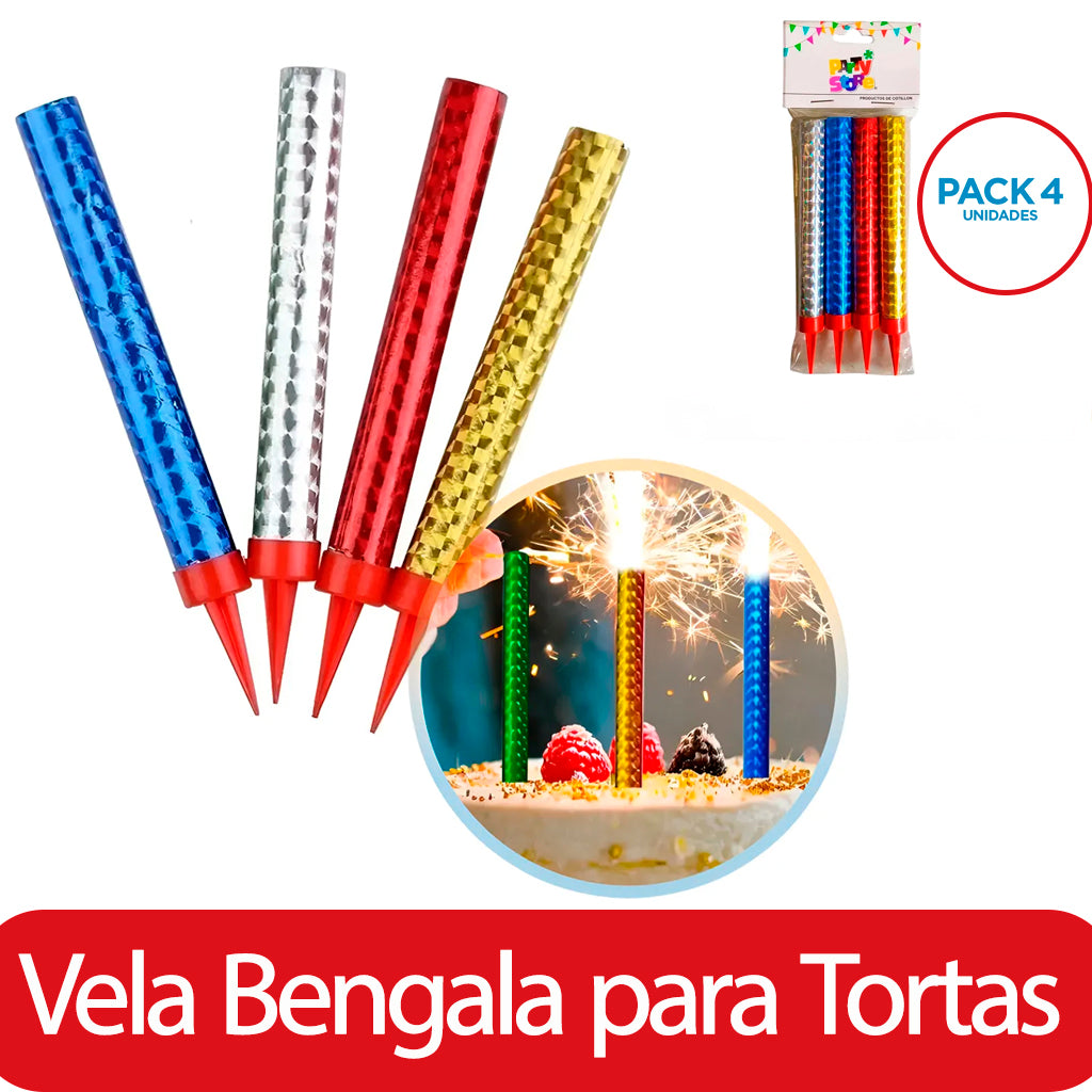 Vela Bengala Generico Fuegolandia  4 u