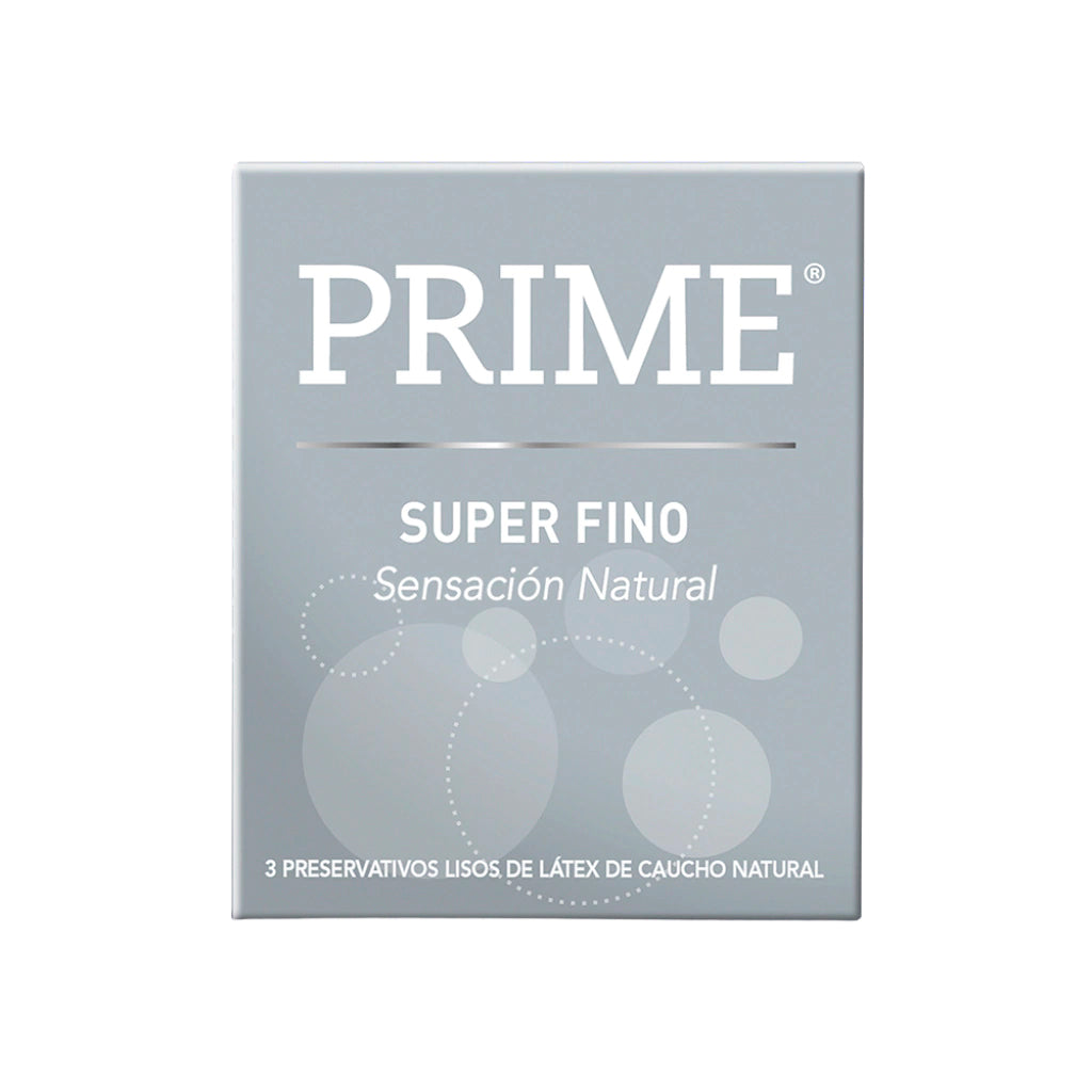 Preservativo  Prime Latex Super Fino Sensacion Natural  3 u