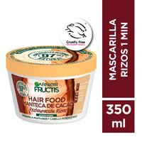 Mascarilla deTratamiento Capilar Fructis Hair Food Manteca de Cacao Restauracion Rizos 350 ml
