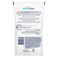 Jabon  Liquido Dove Corporal Humectacion Enriquecida Repuesto 180 ml
