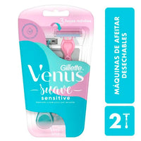 Afeitadora Desechable Gillette  Prestobarba Venus Suave Sensitive 2 pack 2 u
