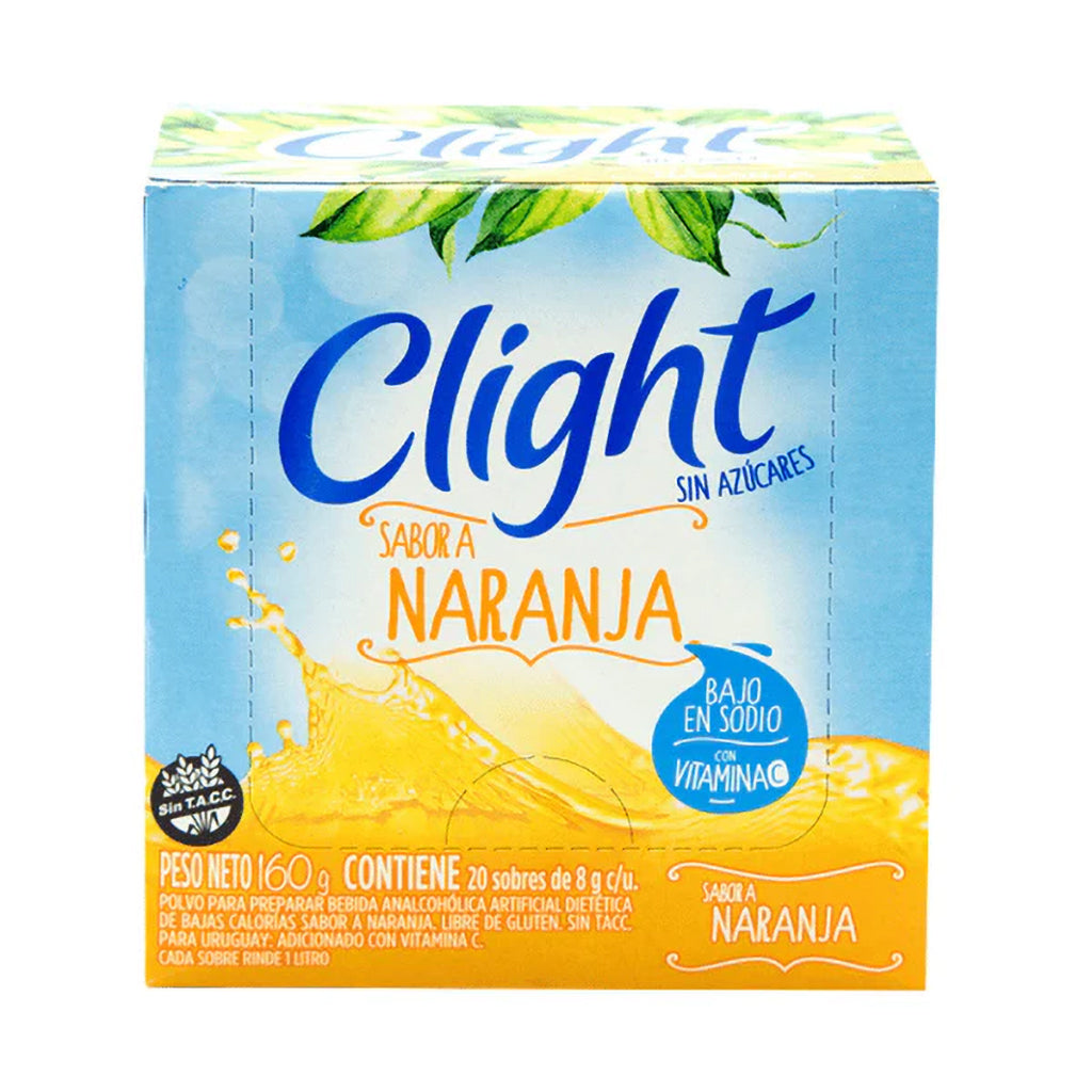 Jugo en Polvo Clight Sabor Naranja Rinde 1 Lts 7,5 g