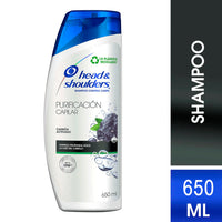 Shampoo Head & Shoulders Purificacion Capilar Carbón Activado 650 ml