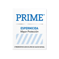 Preservativo  Prime Latex Expermicida Mayor Proteccion 3 u