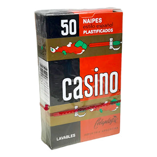 Naipes Casino Estilo Español Plastificadas - Lavables 50 Cartas
