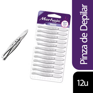 Pinza Blister Generico Depilar Merheje 12 u