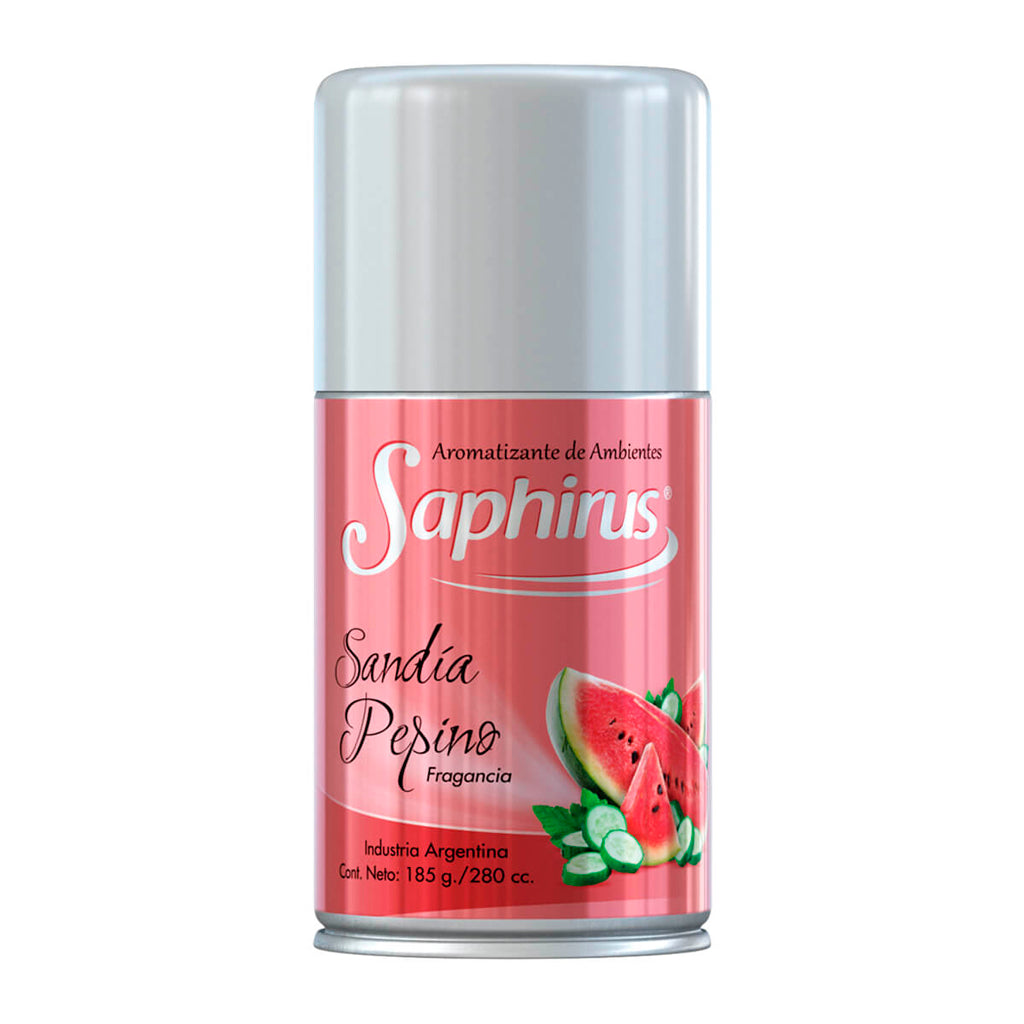 Aromatizante Aerosol Saphirus Sandia Pepino 185 g