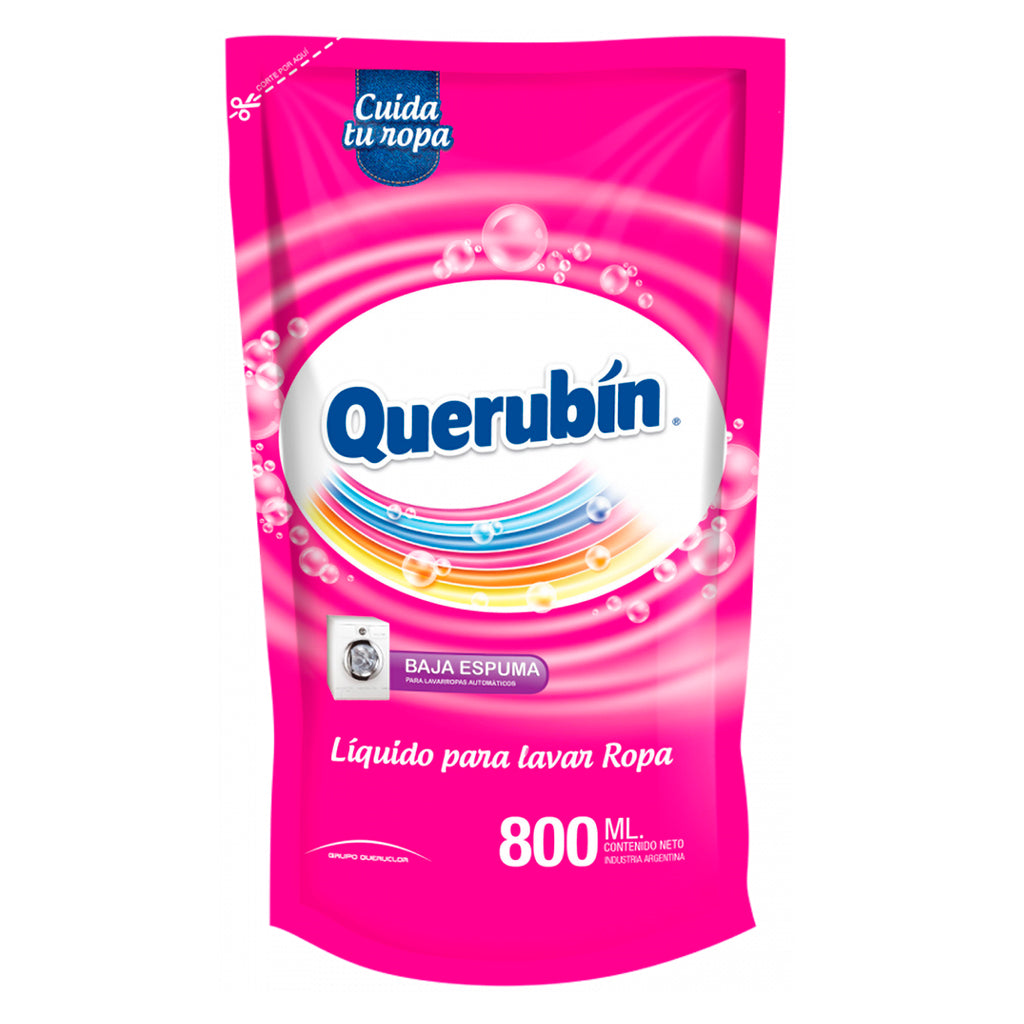 Jabon Liquido Querubin P/ Ropa Baja Espuma 800 ml