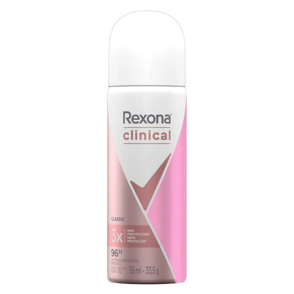 Desodorante Aerosol Rexona Antitranspirante Clinical Classic Woman 55 ml