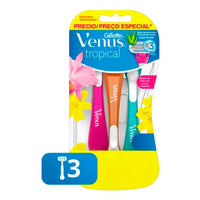 Afeitadora Desechable Gillette Venus c/ Aroma Tropical  3 u