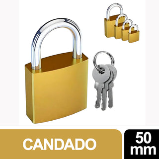Candado Gus Dorado Resistente 50 mm