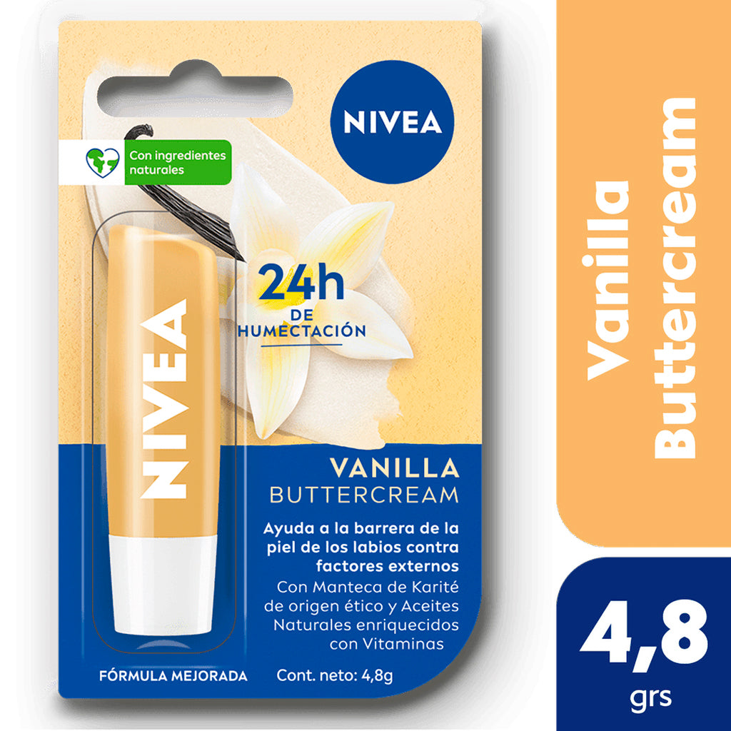 Protector  Labial  Nivea Humectante Vainilla Buttercream 4,8 g