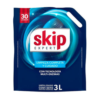Jabon Liquido Skip Bio-Enzimas p/ Ropa c/ Tecnología Micelar  3 L