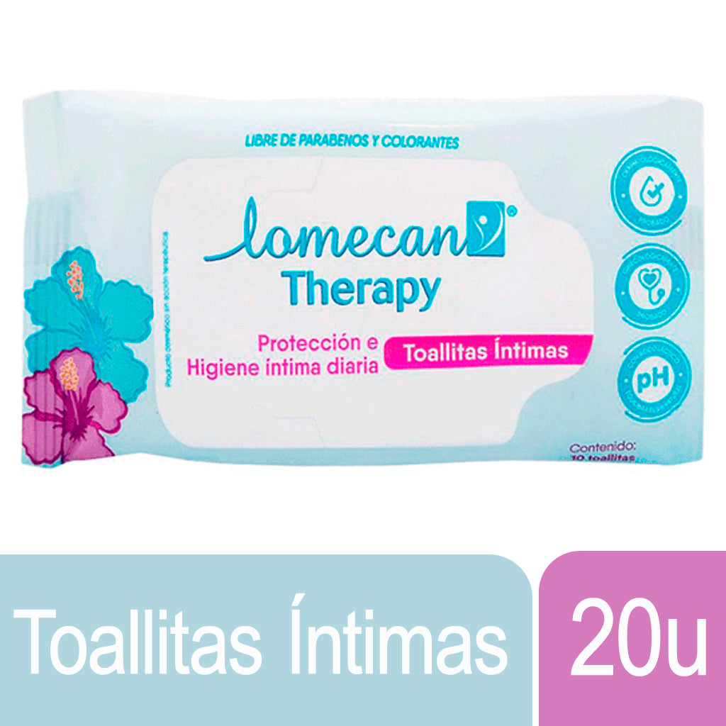 Lomecan 女性湿巾，日常私密保护与卫生，20 片