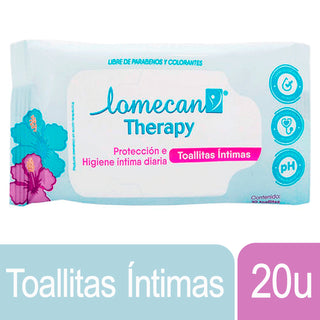 Lomecan 女性湿巾，日常私密保护与卫生，20 片