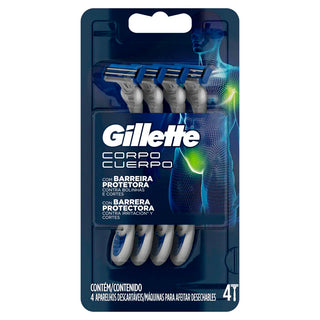 Afeitadora Desechable Gillette  Prestobarba Corpo 4 u