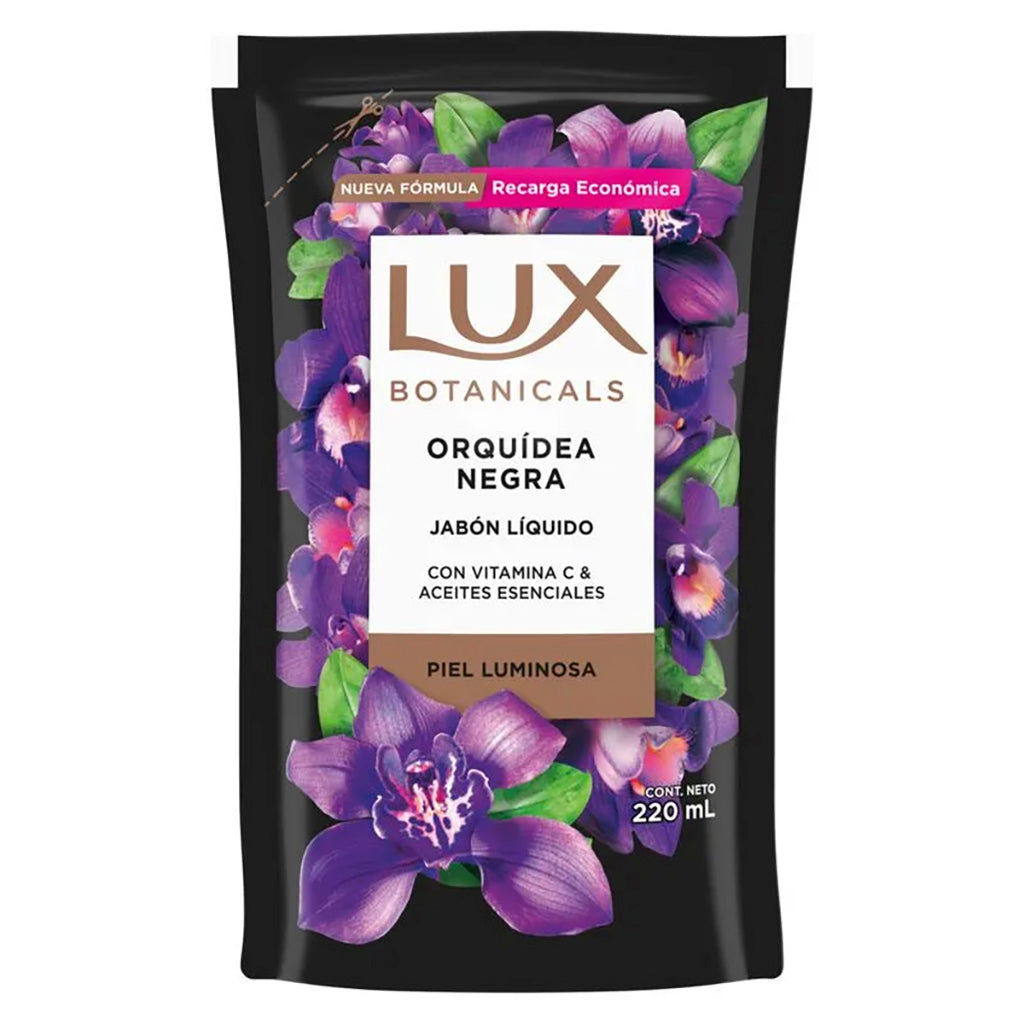 Jabon Liquido Repuesto Lux Botanicals Orquidea Negra 220 ml