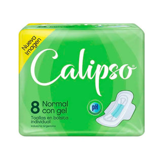 Toallas Femeninas Calipso Normal c/ Gel  8 u