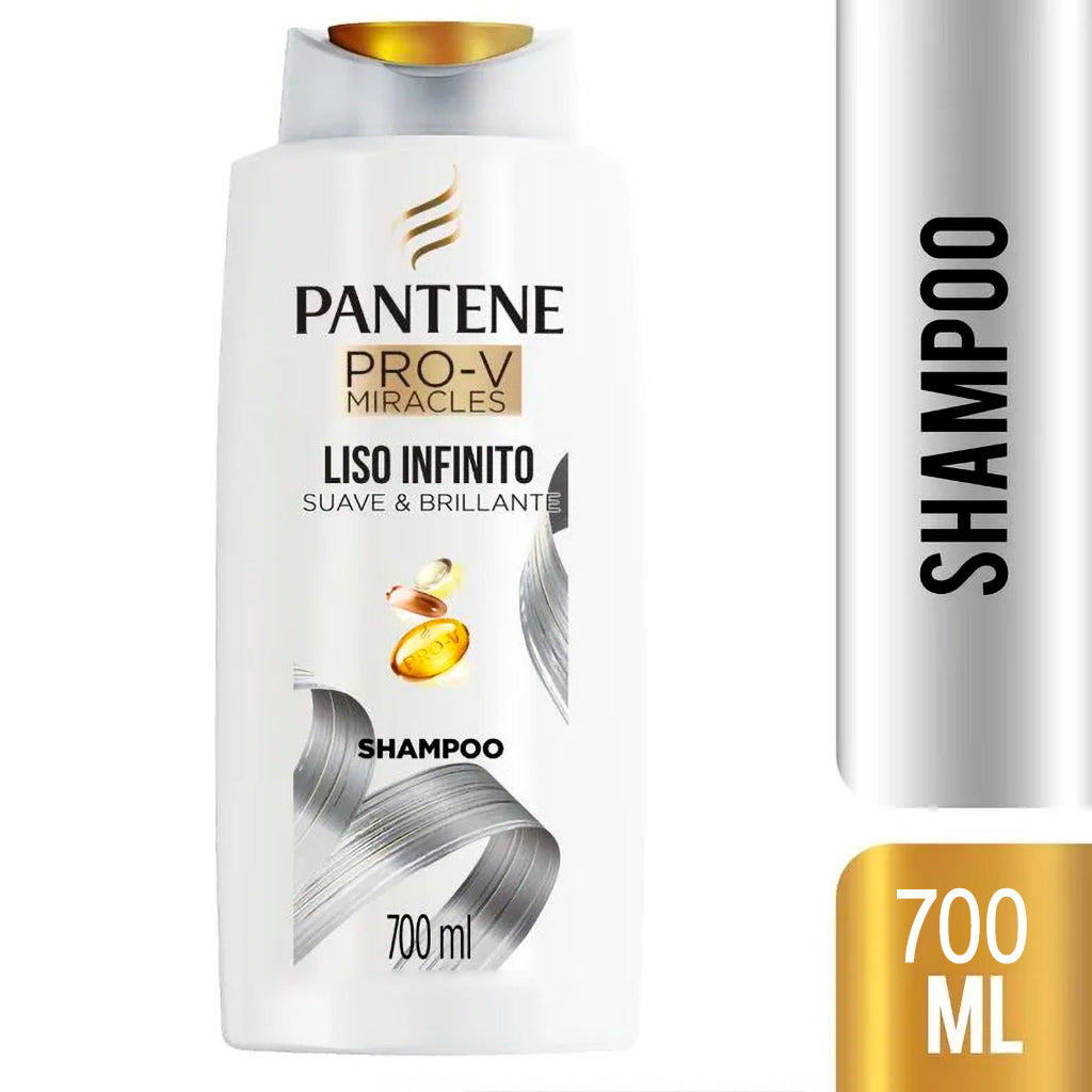 Shampoo Pantene Pro-V Miracles Liso Infinito Suave & Brillante 700 ml
