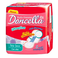 Toallas Femeninas Doncella  Pocket Ultrafina  8 u