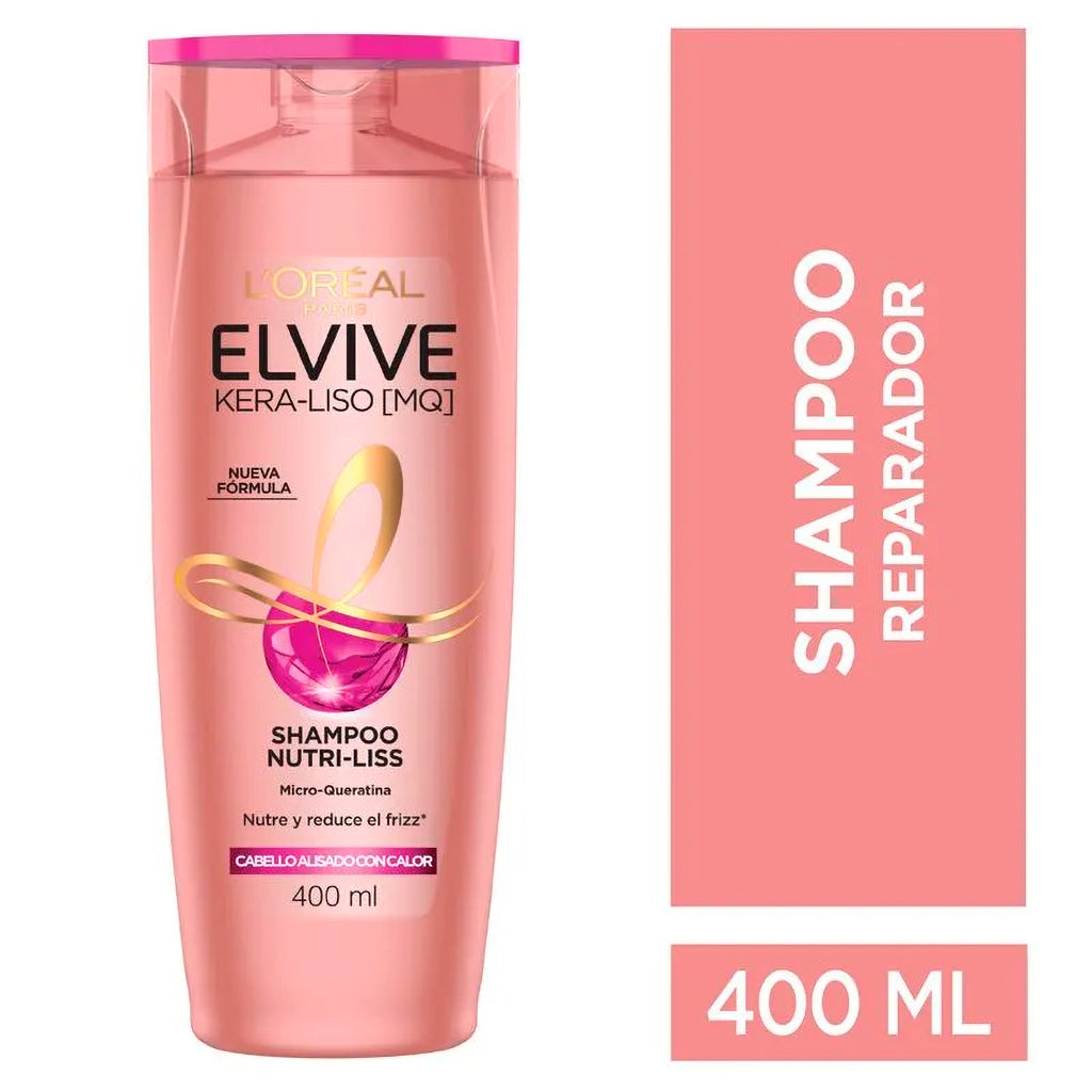 Shampoo Elvive Kera-Liso (MQ) Nutri-Liss 400 ml