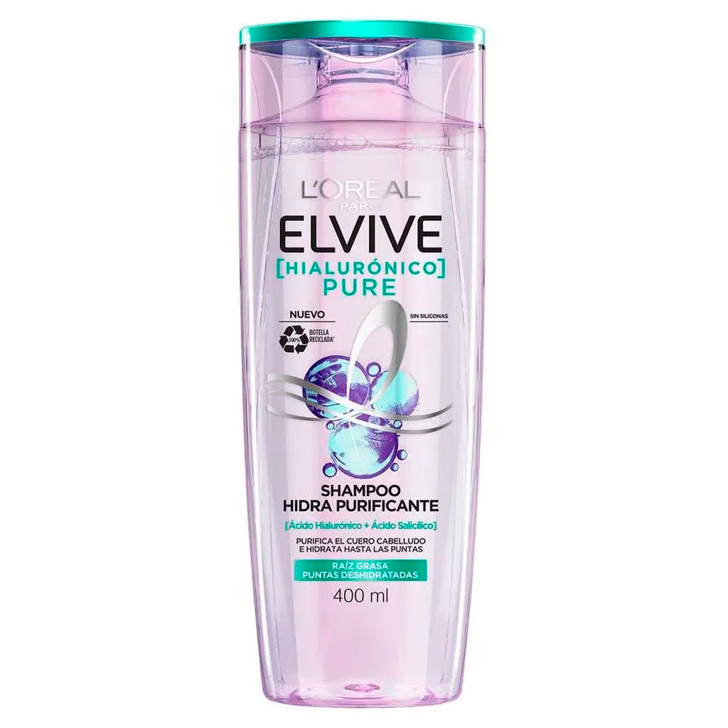 Shampoo Elvive Hialuronico Pure  400 ml