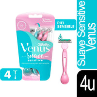 Afeitadora Descartable Gillette Venus Suave Sensitive 4 u